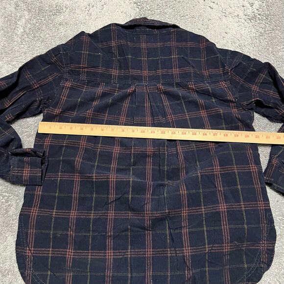 Madewell Shirt Womens Small Corduroy Kentwood Oversized Jacket Plaid button - Picture 7 of 8